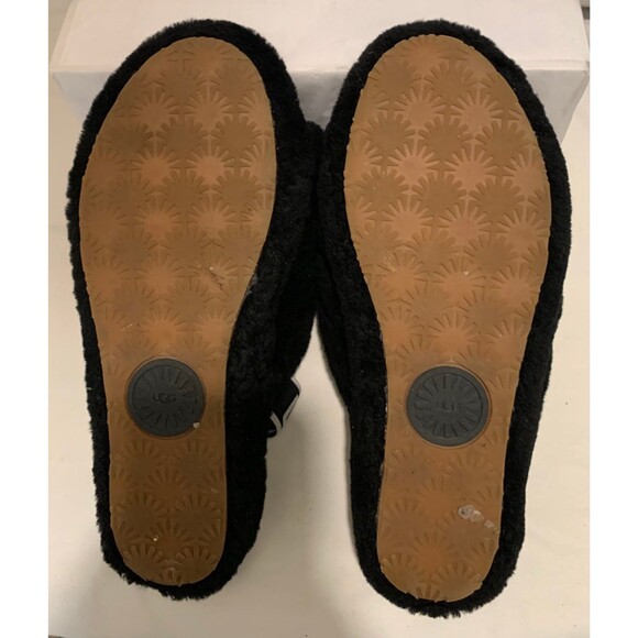 UGG Australia Fluff Yeah Women's Slide Sandal Size US 8 Black - Picture 6 of 8
